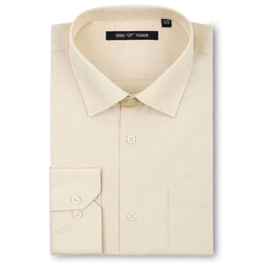 Men's Champagne Dress Shirt Slim Fit ...